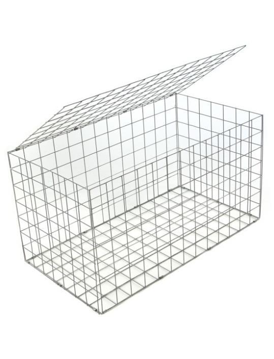 A merevség feszítőt a gabion belsejében kell elhelyezni, mivel kampó alakú, így könnyen elhelyezhető a rácsok között és arra szolgál, hogy a kőfeltöltés után a lapok ne hasasodjanak ki a kő súlyától!