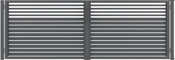 Tartóoszlopok: 100x100mm Keret: 80x40mm Felületkezelés: horganyzott +szinterezett Magasság/ MP-02 MIX Egyszárnyú kapu A táblázatban szereplő Magasság magasságoktól (m) 1,5m 1,8m 2,0m eltérő, egyedi