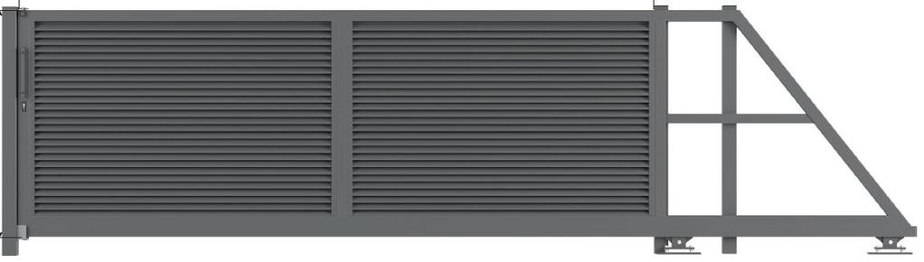 K MODERN PANEL KERÍTÉS MP-03 Úszókapu és MPO Oszlop Tartóoszlopok: 80x80mm, 6m felett 100x100mm Keret: 80x60mm Felületkezelés: horganyzott + szinterezett A táblázatban szereplő magasságoktól eltérő,