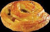 Édes Pékáruk Mazsolás kerek (vajas) mini Gourmand Pastries 30 gdb 4,5 kg# 150