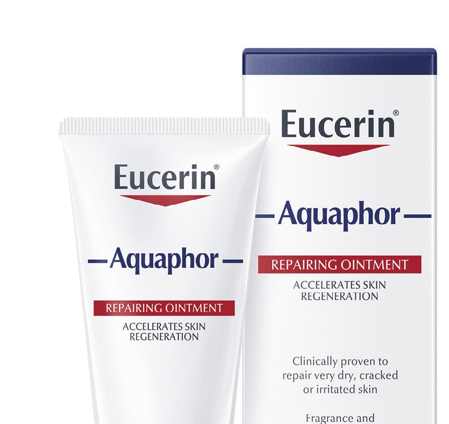 Eucerin Aquaphor: SOS gondoskodás az egész családnak Gyors és gyengéd bőrregeneráló hatás Klinikailag bizonyítottan javítja a száraz, berepedezett, irritált bőr állapotát Számos bőrszárazságot okozó