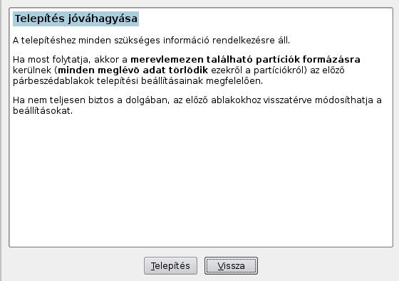 11. A telepítés megkezdéséhez nyomja meg a Telepítés gombot. A lépés kihagyásához kattintson a Beállítás később elemre, és folytassa a telepítést.