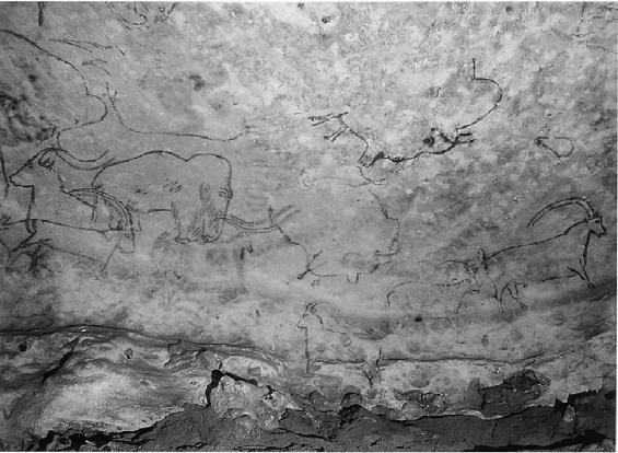 Szen t út Henri Breuil galéria É 4,ábra: A Rouffignac barlang alaprajza ( M.PLASSARD 1995) Fig. 4: Map of the cave Rouffignac ( M. PLASSARD 1995) 7. kép: Az eredeti képek (M.