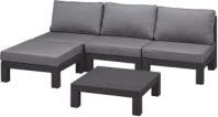 with Lima table 160 - homok 46 52,9 sofa (x2): 124 x 65 x sofa+chair:120 x 77 chair(x2): 65 x 65