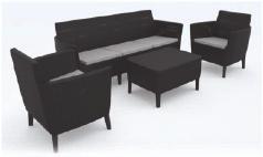 seater set - homok 42,2 49,2 Chair (x2): 74 x 67 x 76; Sofa 187 x 67 x 76; Cushion box