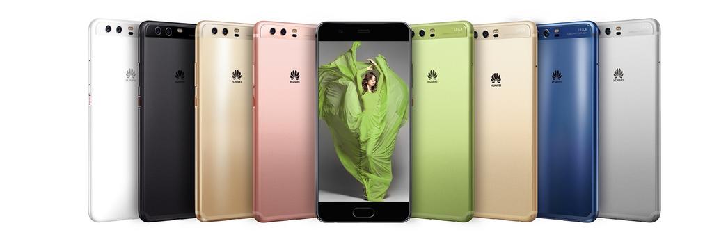 Magyarországon a Huawei P10 szürke, ezüst, valamint várhatóan kék és arany színekben kerül az üzletekbe, utóbbi két verzió hyper gyémánt csiszolással megmunkált hátlapot kap.