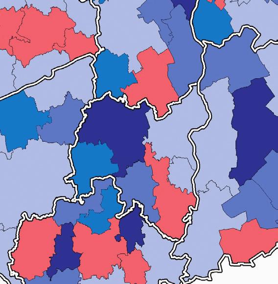 forgalom 217-hez képest. A 197 járásból 157-ben volt mérhető forgalomnövekedés, és csak 4-ben forgalomcsökkenés (ld.