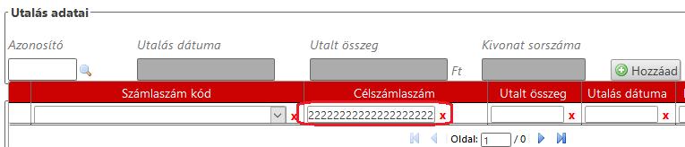 Az Utalás adatinál a nagyító ikonra kattintva van lehetőség az utalás(ok) betallózására: A tallózás során a program automatikusan a kimutató szerv