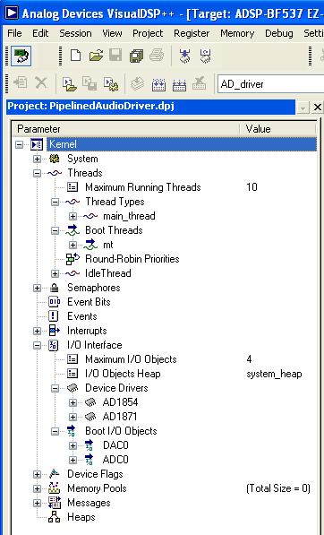 AD átalakító kezelése Nyisd meg az AD_driver projektet (PipelinedAudioDriver.dpj)!