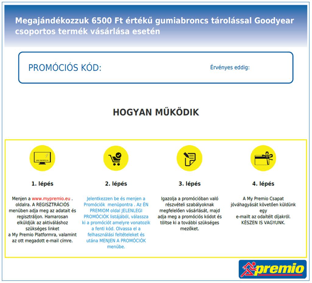 a Megajándékozzuk 6500 Ft értékű gumiabroncs tárolással Goodyear csoportos termék