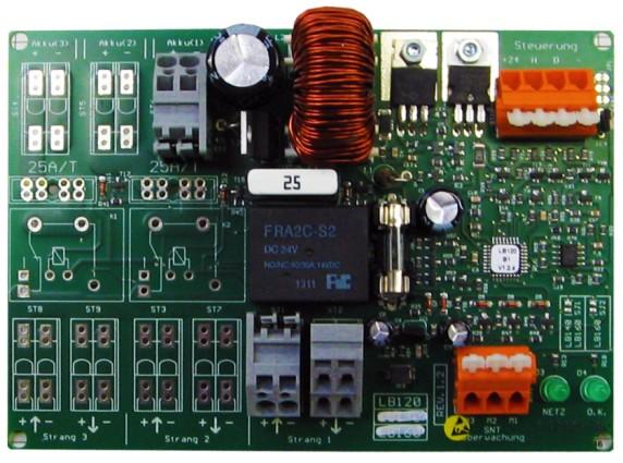 Belső áramköri biztosíték Töltés biztosíték LED kijelzők Töltőelektronika műszaki adatok LB120B1, LB120A1, LB140A1, LB160A1 Megengedett feszültség tartomány 23,0 V 24,5V (DC) Kimenő feszültség