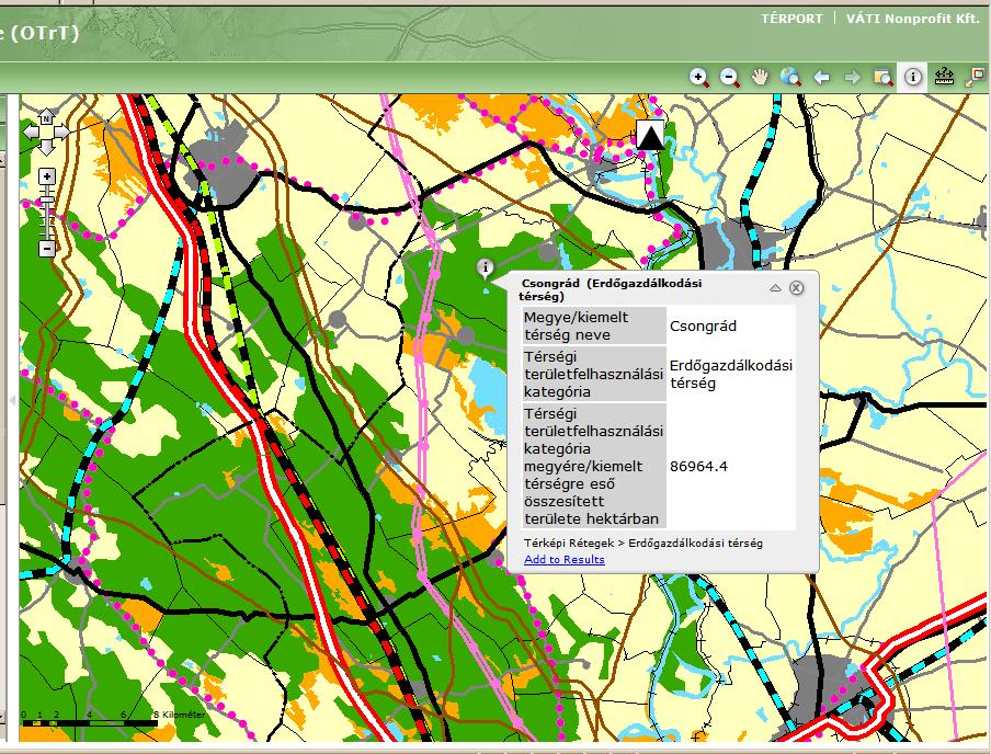 Tervezés és ellenőrzés Web Map Service segítségével Alkalmazások Kilométerben számítva megkapjuk, hogy az M8 gyorsforgalmi út mekkora szakasza megy át a Balaton kiemelt üdülőkörzet területén.