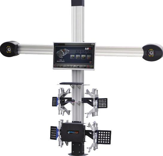 ) A szoftver segítségével az összes mérési eredmény egyszerűen és hatékonyan áttekinthető Univerzális kerékadapterekkel (felni tartomány 12 22 -ig, opcióban 26 -ig) 22 LCD monitor Mobil
