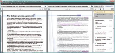 Dokumentumok összehasonlítása (csak FineReader Corporate és Enterprise) A dokumentumok összehasonlítása funkció lehetővé teszi a különbségek gyors megtalálását egy adott dokumentum két változata