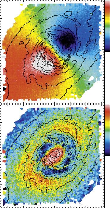 Various properties of four galaxies in the TIMER sample are shown here.