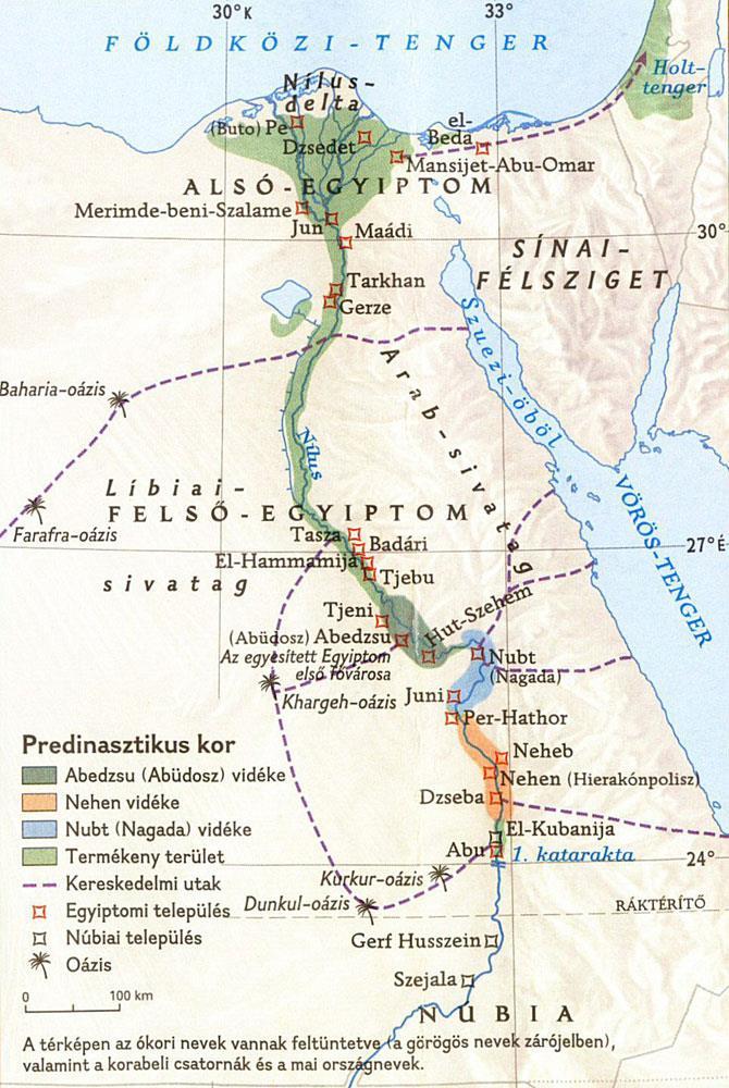 TERMÉSZETI VISZONYOK fő folyója a Nílus forrása (Etiópia) és torkolata (delta) Alsó- és Felső-Egyiptom határok: Líbiai-sivatag, Nílus