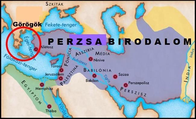 a birodalom létrejötte 3 uralkodó nevéhez fűződik: Kürosz (559-530): birodalom létrehozása, médek meghódítása, Babilon meghódítása (harc nélkül vonul be) -