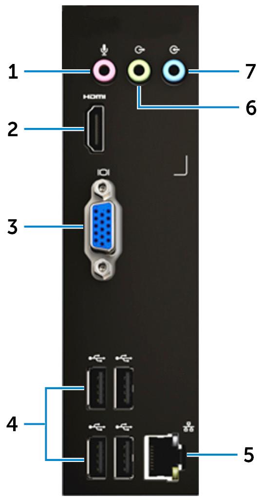 Csatlakoztassa az USB-, audio-, video- és egyéb eszközöket.