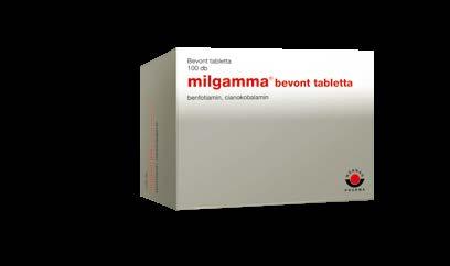 A Milgamma N lágy kapszula 40 mg benfotiamint, 90 mg B6-vitamint és 0,25 mg