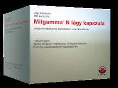 Napi 3-4 x 1 A Milgamma bevont tabletta 50 mg benfotiamint és 0,25 mg  Napi