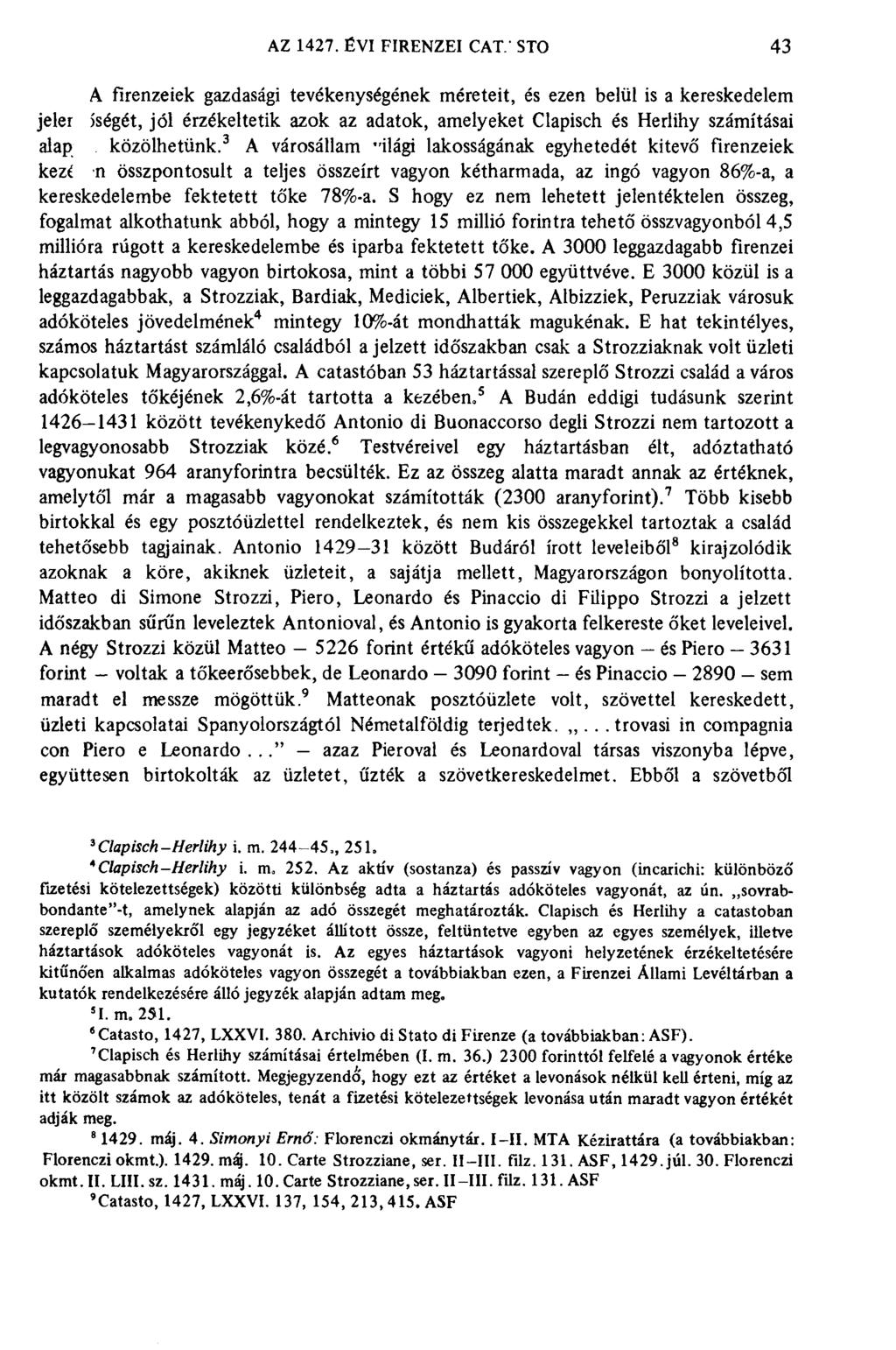 AZ 1427. ÉVI FIRENZEI CAT.