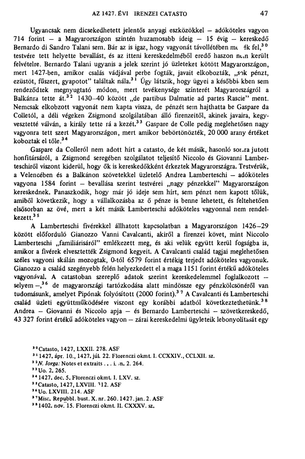 AZ 1427. ÉVI FIRENZEI CAT.