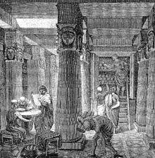 Rodosz pedig filozófiai iskoláiról. A legismertebb ókori görög "egyetem" az Alexandriai Múzeum és Könyvtár volt Az alexandriai könyvtárban főként görög nyelvű tekercseket őriztek.