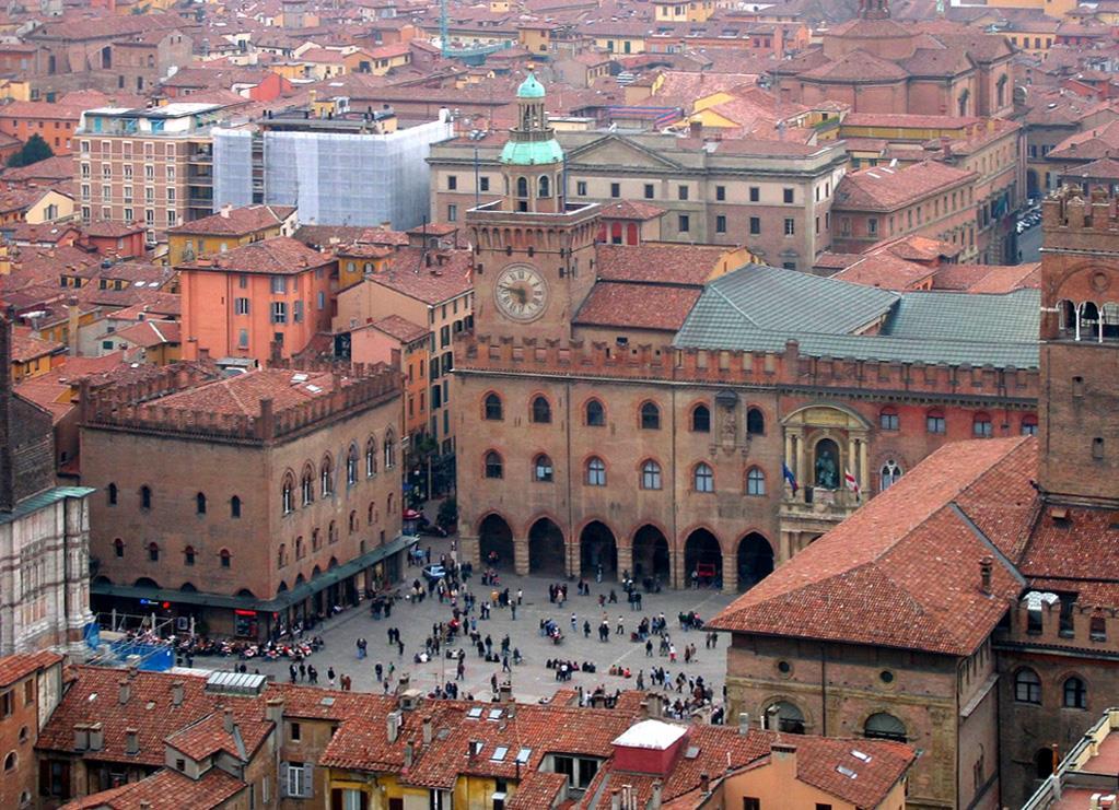 Bologna A bolognai egyetem eredete a 11. századra vezethető vissza.