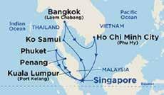 Délután kirándulás egy a Vietnám leghíresebb export cikkének számító, lakkozott árukat gyártó üzembe. Vacsora és szállás a hajón. 15. nap Tengeren Továbbutazás Szingapúr irányába.