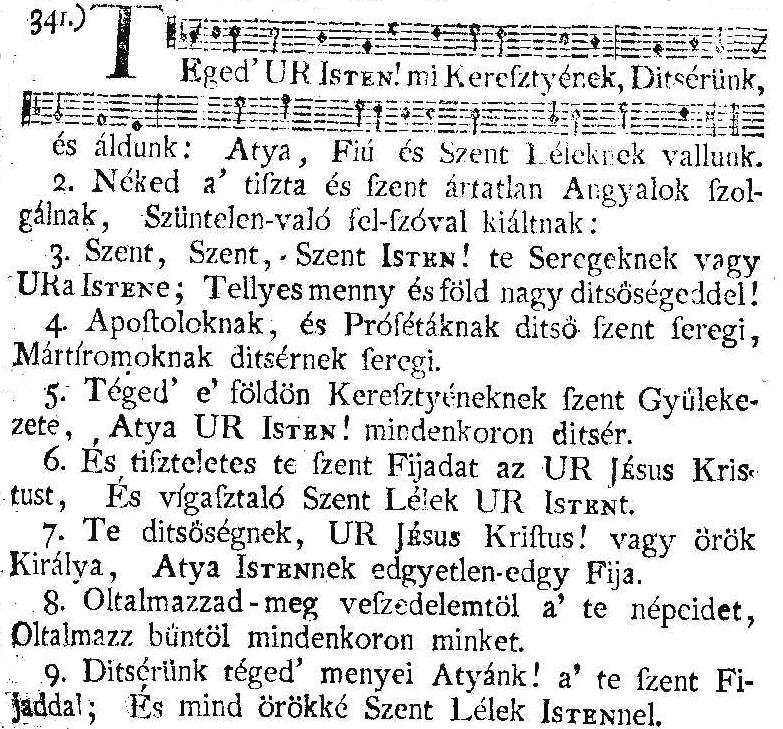 410 ECSEDI ZSUZSA Az Öreg Debreceni Énekeskönyvből.