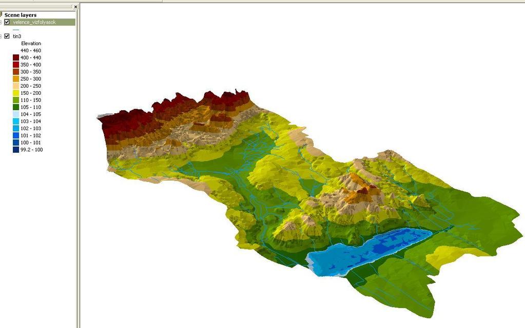 A Velencei-tó vízgyűjtőjének 3D