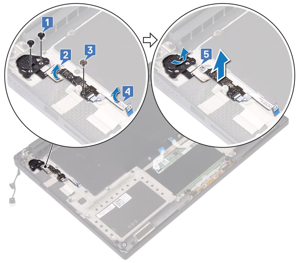 MEGJEGYZÉS: A számítógép két különböző típusú bekapcsológombbal kapható: Jelzőfénnyel ellátott bekapcsológomb. Ujjlenyomat-olvasóval ellátott bekapcsológomb jelzőfény nélkül (opcionális).