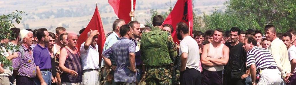 Válságkezelés Koszovóban, 2008 NATO művelet (Operation Amber Fox) 2001 szeptemberében indult és 2002 decemberéig tartott, s fő feladata a macedóniai albánok és a kormány által aláírt, az albán