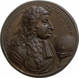 Ezüstérem /Silbermedaille/ (Ag) 1690 Lotharingiai Károly halálára /auf seinen Tod bei Wels/ Georg Hautsch mûve Nürnberg Av: CAR V LOTH & BERR DVX S C M GENERALISS.