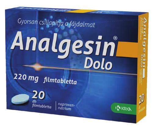 fejfájás, fogfájás, menstruáiós fájdalom, ízületi fájdalom, izomfájdalom) esetén javasolt, fájdalomsillapító hatása rövid időn belül jelentkezik és akár 12 órán át tart.