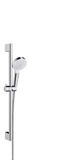 Crometta Zuhanyszett Vario 65 cm-es zuhanyrúddal # 26532, -400 Megjegyzés: Az ábrázolt zuhanyrudak különböző hosszúságban kaphatók.