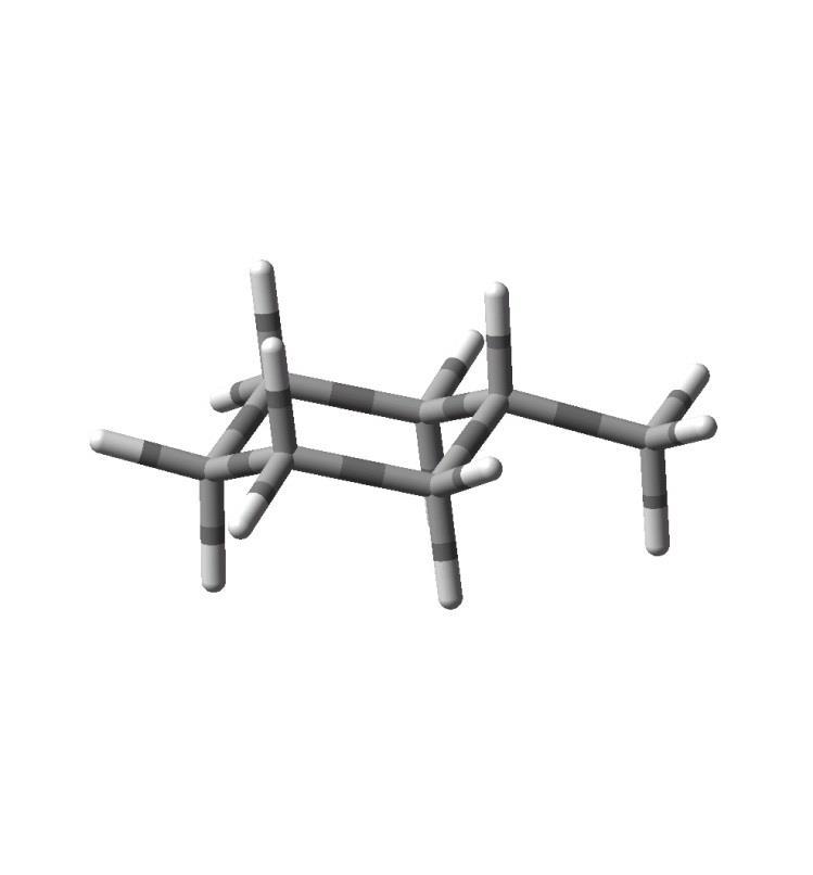 axiális metilcsoport csavart kád Térszerkezet (konformáció): a metilciklohexán
