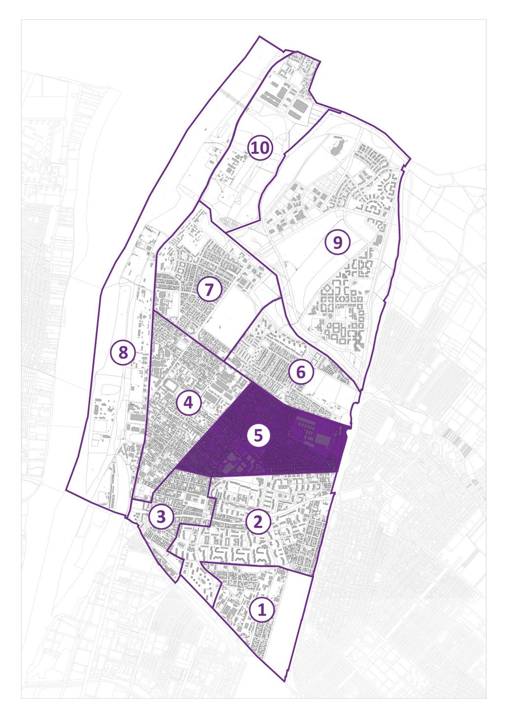 1. melléklet a /2018. ( ) önkormányzati rendelethez A TELEPÜLÉSSZERKEZETI EGYSÉGEK TERÜLETI LEHATÁROLÁSA 1. Dél-Újpest 2. Újpesti lakótelep 3. Újpest városközpont 4.