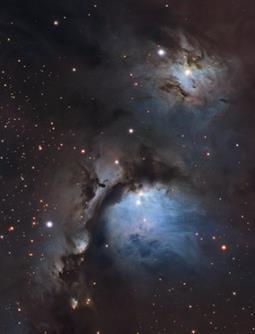 csillag fényét veri vissza) NGC 2024, Láng-köd: az Alnitak által