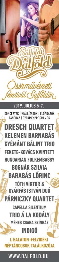 BALATON // PROGRAMOK 42 43 Programok Balatonboglár L Platán strand (Parti sétány) Júl. 3-án 19h Jazz és a bor fesztiválja 2019.