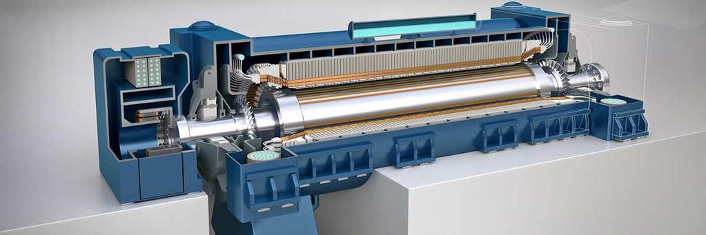 turbinákhoz Forrás: Alstom 57 Alstom Arabelle turbina Gigatop 4 pólusú generátor Alstom fejlesztette