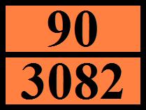 Szállítás - Különleges előírások az árukezelésre, be- és kirakásra (ADR) : CV13 Veszélyt jelölő számok (Kemler szám) : 90 Narancssárga táblák : Alagútkorlátozási kód (ADR) : E - Tengeri úton történő