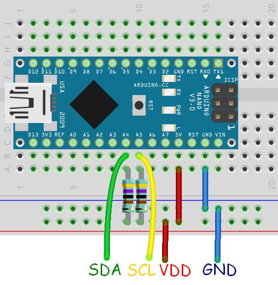 Az LCD panel vezérlése Arduinoval Hardver összetevők: Az I2C vezérlésű LCD panel Arduino nano v3.