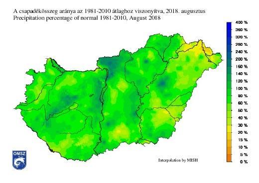 csapadékösszeg a