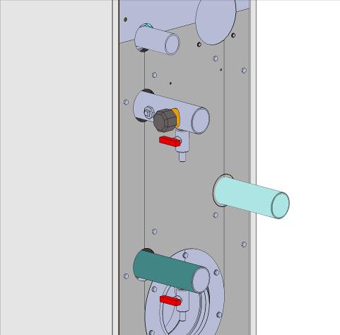 2" (150-250) / DN65 (300-570) Előremenő hosszabbító + Visszacsapó szelep A készlet tartalmaz egy előremenő hosszabbítót