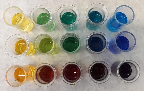5 különböző ph-jú oldatot állítunk össze a laborban