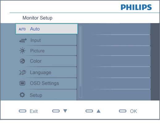 Az OSD leírása Mi az a képernyőn megjelenő menü (On-Screen Display OSD)? Valamennyi Philips monitor rendelkezik képernyőn megjelenő menüvel (On-Screen Display - OSD).