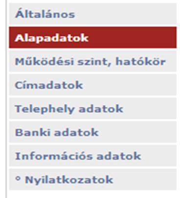 Regisztráció folyamata Kötelező adatok megadása: valós e-mail cím felhasználónév