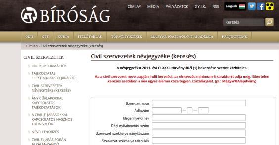 hu/allampolgaroknak/civil-szervezetek/civil-szervezetek-nevjegyzeke-kereses Civil Információs Portál: