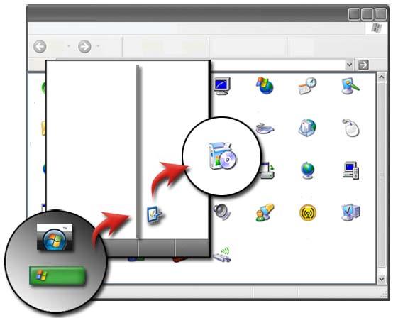 Windows XP 1 Kattintson a következőre: Start Vezérlőpult Programok hozzáadása vagy eltávolítása. 2 Kattintson a Program hozzáadása gombra.